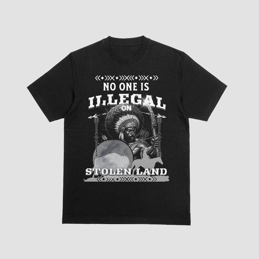 No one is illegal t-shirt black