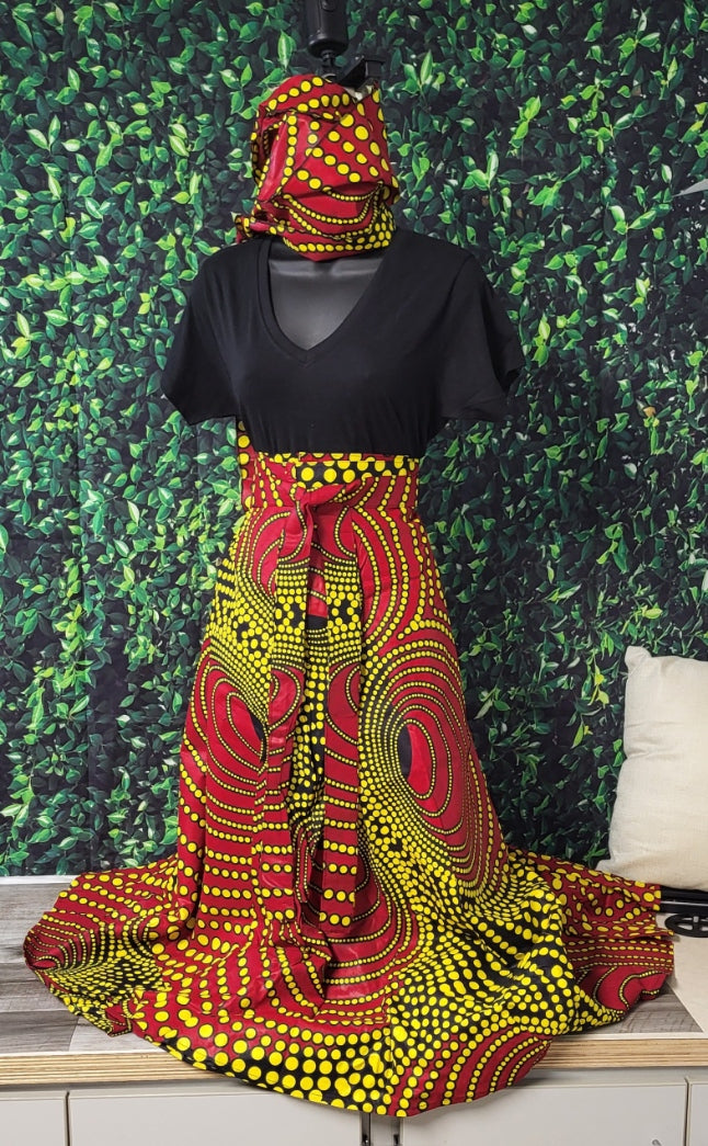 Printed skirt set