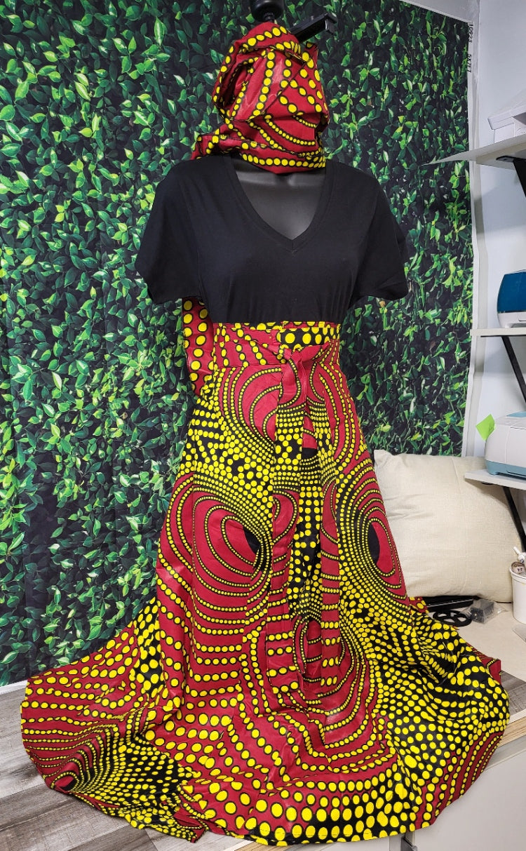 Printed skirt set