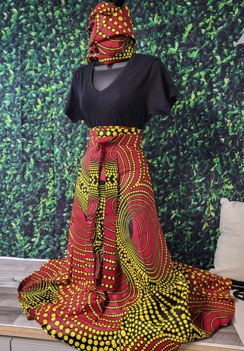 Printed skirt set