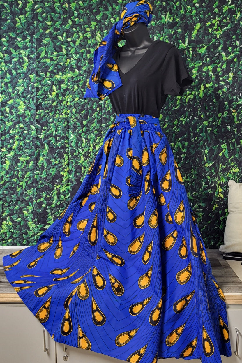 Printed skirt set